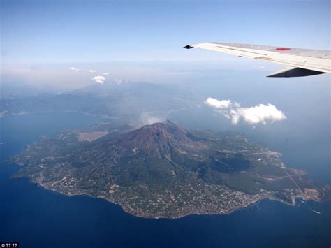 Japanese volcanic eruption that created giant plumes of ash 5k m high ...