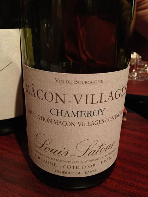 Macon-Villages Chameroy | Favorite wine, Wine, Wine bottle