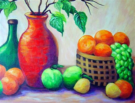 The Fruit Bowl Painting by Rosie Sherman | Fine Art America