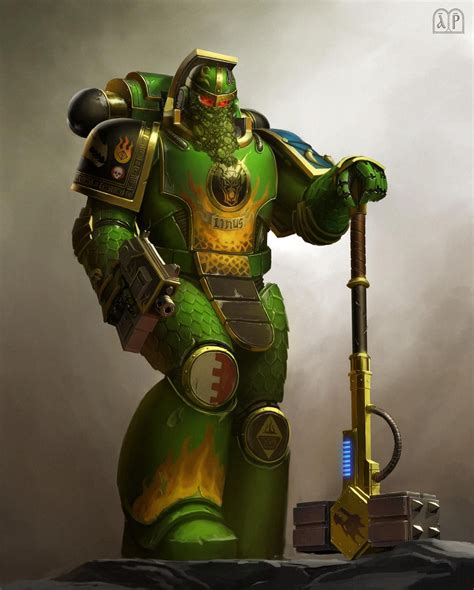 Salamanders Librarian by Elijah ArhPriest | Salamanders space marines ...