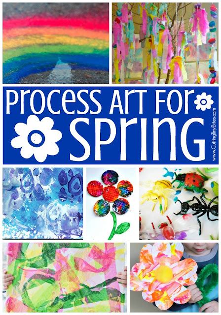 Spring Process Art | What Can We Do With Paper And Glue