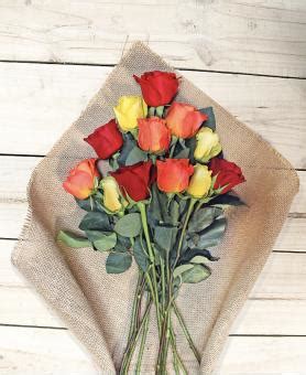 Dozen Fall Roses Bouquet | Avas Flowers