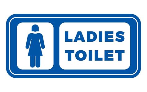 ladies toilet sign and symbol graphic design vector illustration