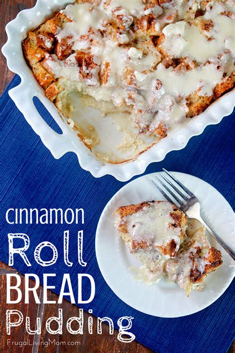 Cinnamon Roll Bread Pudding | Frugal Living Mom