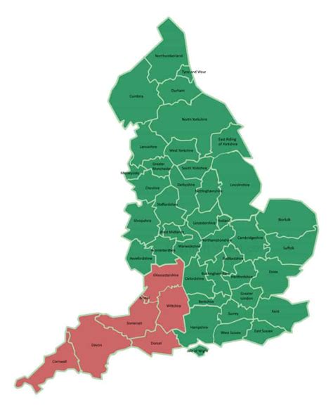 Download A Free Map Of South West England - SW England Map