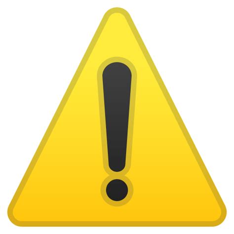 Warning Icon | Noto Emoji Symbols Iconset | Google