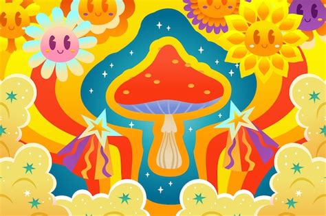 Trippy Shroom Wallpaper Hd