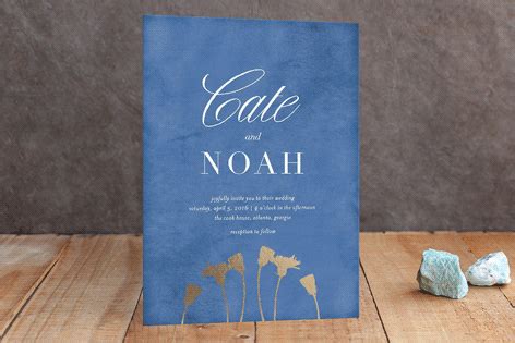 Aviary and Ink Foil-Pressed Wedding Invitations... | Foil pressed ...