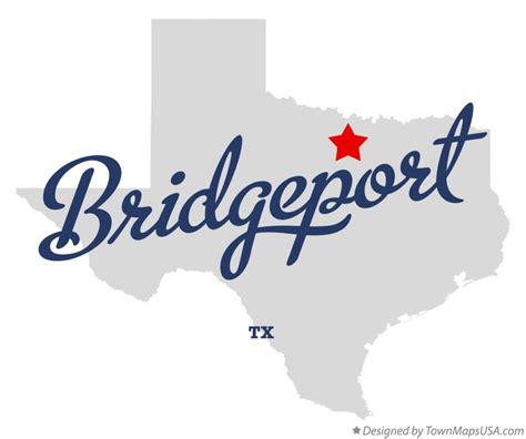 Map of Bridgeport, TX, Texas