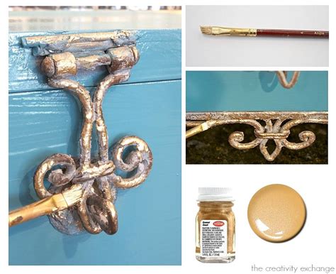 Easy Faux Gold Leaf Paint Trick