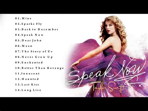 Speak Now Taylor Swift Album Cover