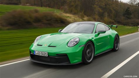 2022 Porsche 911 GT3 (Color: Python Green) - Front Three-Quarter | Wallpaper #22 iPad | 1024x768
