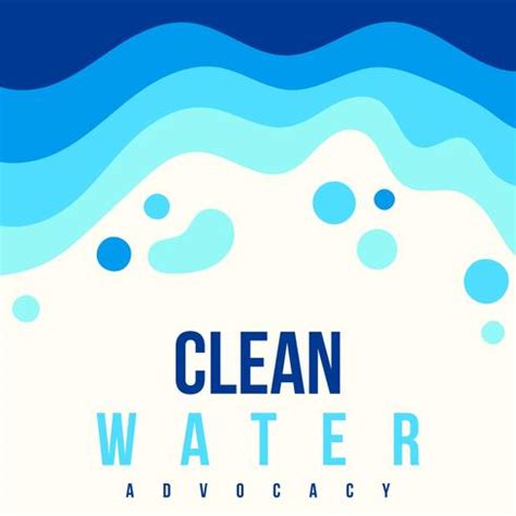 Clean Water Advocacy Poster 198656 Vector Art at Vecteezy