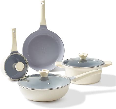 Redchef Ceramic Pots and Pans Set Non Stick, PFAS PFOA & PTFE Free ...