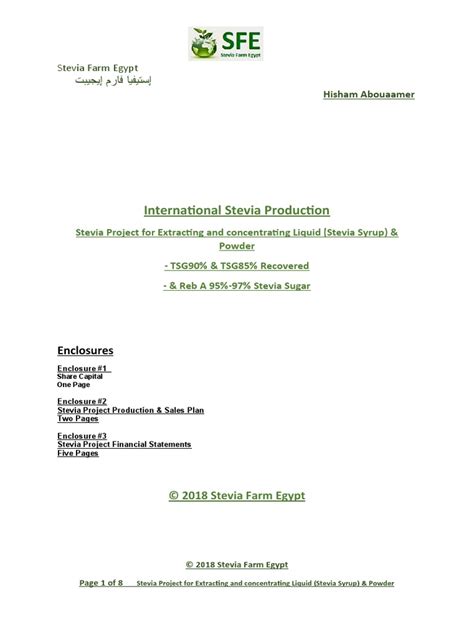 Extracting Steviol Glycosides From The Stevia Plant | PDF | Sugar ...