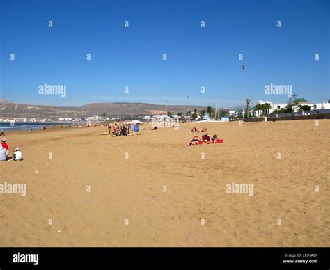 The beach in Agadir, Morocco Stock Photo - Alamy