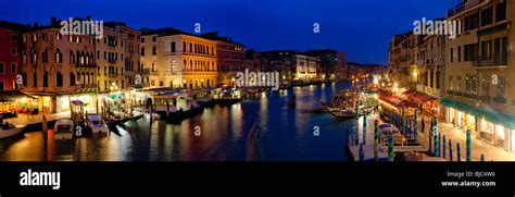 The Grand Canal at night, Venice, Italy Stock Photo - Alamy