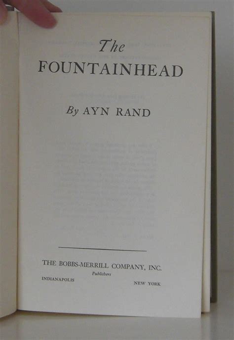 The Fountainhead | Ayn Rand | 5th or later Edition