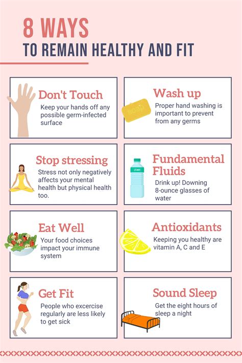 Health and fitness poster | How to stay healthy, Ways to stay healthy, Infographic health