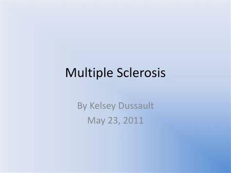 PPT - Multiple Sclerosis PowerPoint Presentation, free download - ID ...