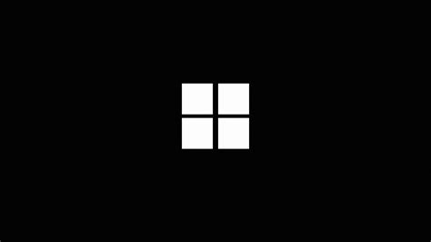 Black Windows 11 Logo Wallpaper