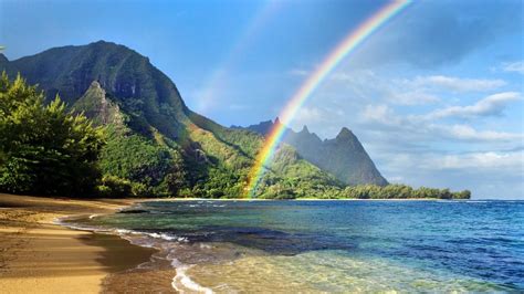 beautiful pictures of the ocean | Beautiful Sea and Rainbow 1600x900 ...