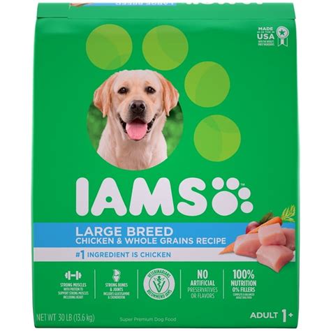 IAMS PROACTIVE HEALTH Adult Large Breed Dry Dog Food Chicken, 30 lb. Bag - Walmart.com - Walmart.com