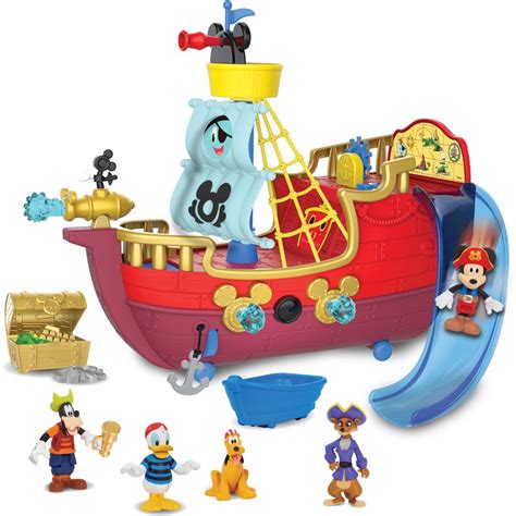 Mickey Mouse Funhouse Treasure Adventure Pirate Ship | BIG W