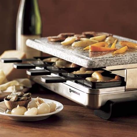 Swissmar Stelvio Raclette with Granite Stone Grill Top | Raclette party ...