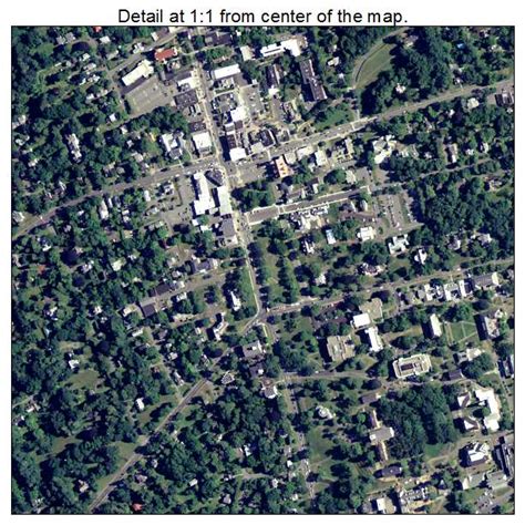 Aerial Photography Map of Amherst Center, MA Massachusetts