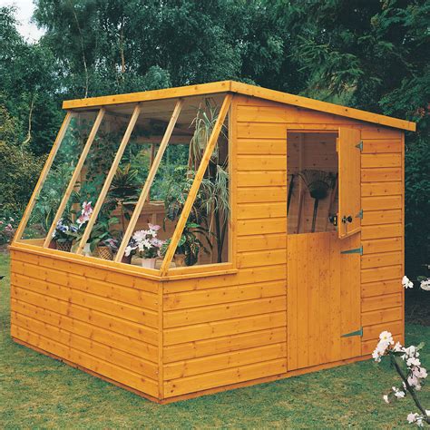 8x8 Iceni Pent Shiplap Wooden Shed With assembly service | Departments | DIY at B&Q