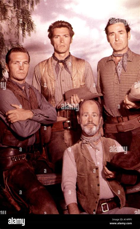 Rawhide Year 1959 1966 Clint Eastwood Paul Brinegar Steve Raines Stock Photo: 10143218 - Alamy