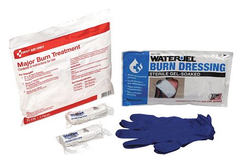 FIRST AID ONLY Severe Burn Treatment Kit, English, Burn Kit - 39P060|71 ...