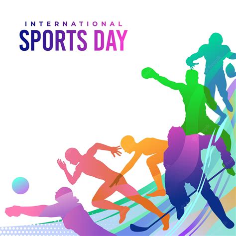 Premium Vector | Sports Background Vector International Sports Day ...