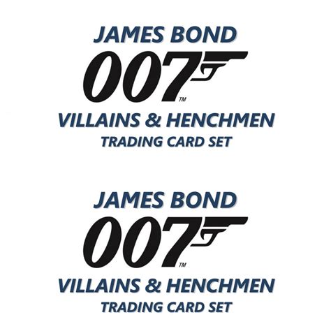 Upper Deck James Bond Villains & Henchmen Checklist, Boxes, Date, Info