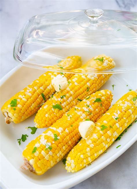 How to Microwave Corn on the Cob | The Kitchen Magpie | Corn in the microwave, Fresh corn on the ...