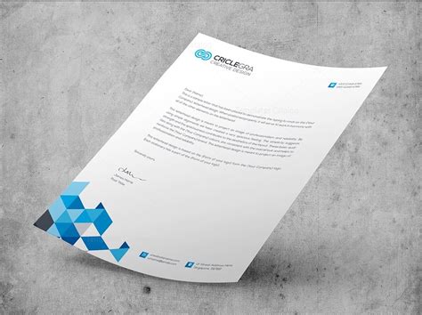 Elegant Corporate Psd Letterhead Templates 000027 Template Catalog - Riset