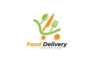 Food Delivery Logo Design Template Graphic by sowikotrasal · Creative ...