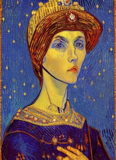 !! portrait of a byzantine empress!! by van gogh, | Stable Diffusion | OpenArt
