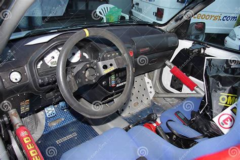 The Interior of a Modern Rally Car Editorial Stock Image - Image of ...