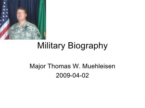 Military Biography