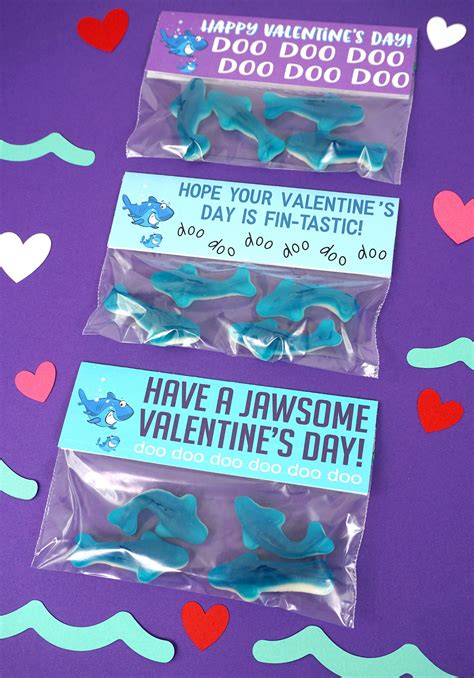 Baby Shark Valentines Cards - Happiness is Homemade