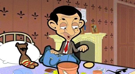 Free Famous Cartoon Pictures: Mr Bean Animated GIF Cartoons - Mr Bean GIF