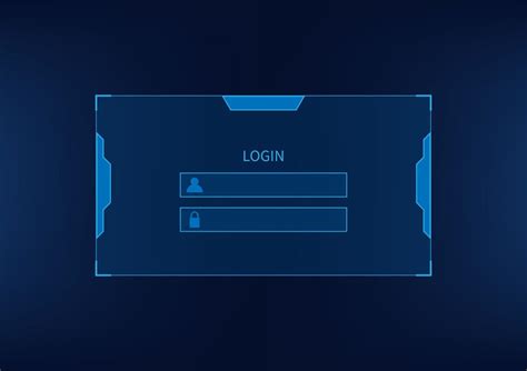 Login form page on blue background. technology futuristic interface vector background 21573404 ...