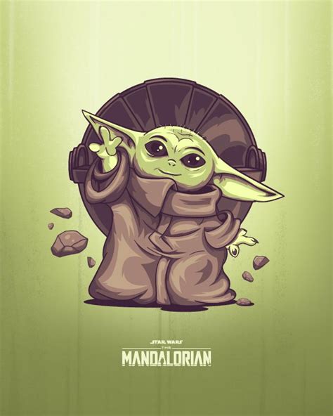 Wallpaper Cartoon, Grogu, Yoda, Visual Arts, Art, Background - Download Free Image