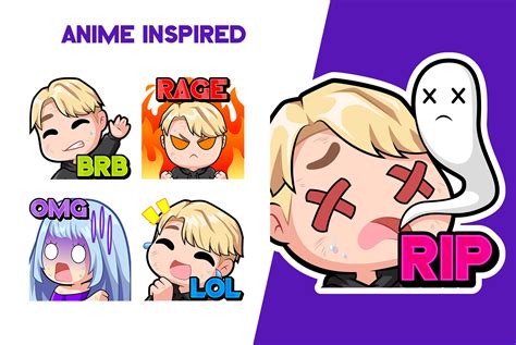 Anime Inspired Emote Pack - Emotes Store