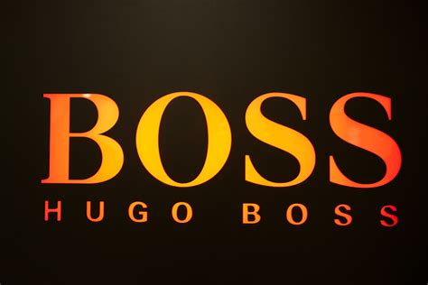 Hugo Boss Logo orange | Taken in front of a Hugo Boss Store | Flickr