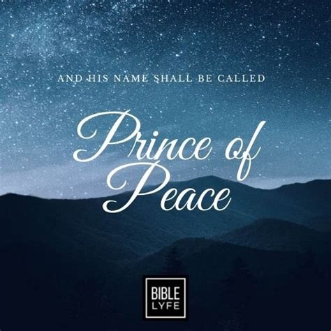 The Prince of Peace (Isaiah 9:6) — Bible Lyfe