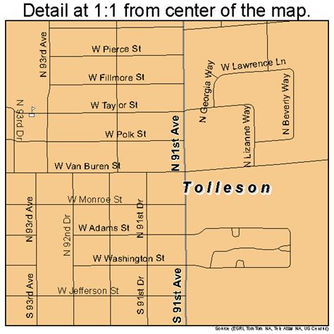 Tolleson Arizona Street Map 0474190