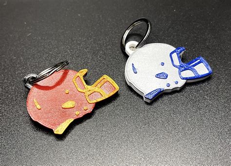 Football Helmet Keychain by MrViddy | Download free STL model | Printables.com